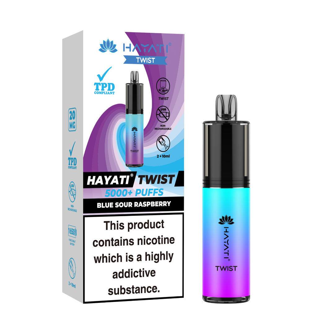 Hayati Twist Disposable Vape 5000 - Blue Sour Raspberry